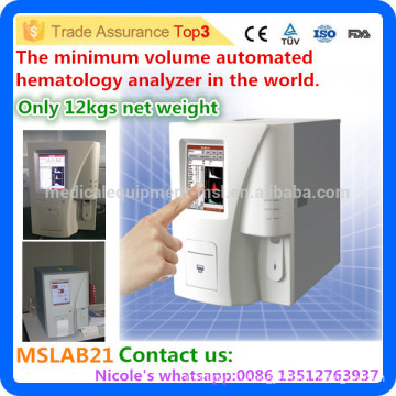 MSLAB21-I Only 12kgs net weight light 3-part diff 22 parameter full auto Haematology analyzer